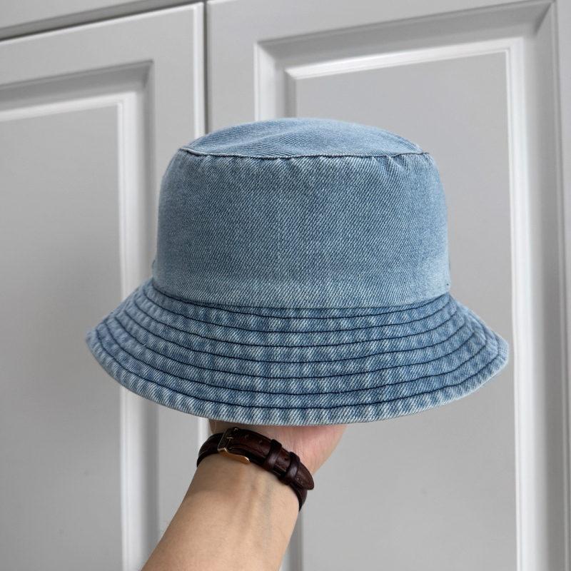 Gyerekeknek szóló egyszínű denim bucket sapka, japán ihletésű vintage stílus, könnyű napvédő sapka tavasz–nyár, pamut, 4–6 éves.