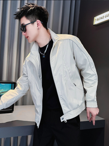 Ανδρικό μπουφάν slim-fit σε κορεατικό στυλ για φθινοπωρινό-χειμερινό 2025 υψηλής ποιότητας streetwear.