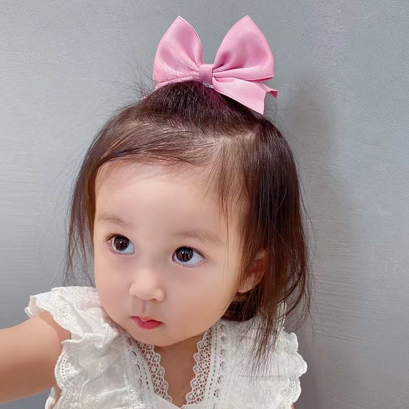 Clamă cu funda 3D cu urechi, stil coreean pentru fetițe – accesoriu de păr, prințesă