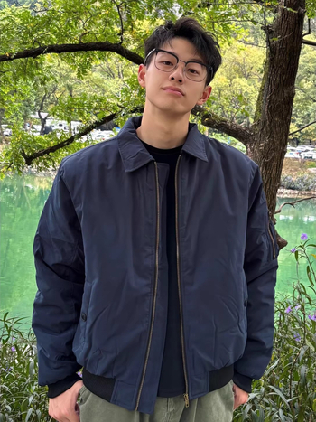 Ανδρικό flight jacket αμερικανικού στυλ, χαλαρή casual ρετρό γραμμή, για άνοιξη και φθινόπωρο, με πέτο και φερμουάρ