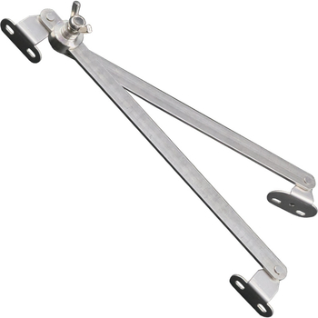 Dvojramenný oporný prvok na okná z nehrdzavejúcej ocele 304, vhodný pre krídlové a posuvné okná, moderný minimalistický dizajn