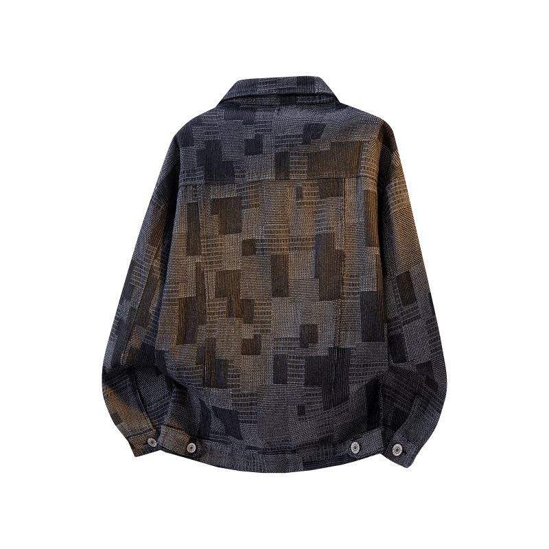 Νέο ανδρικό τζιν μπουφάν, πλυμένο, σε στυλ streetwear