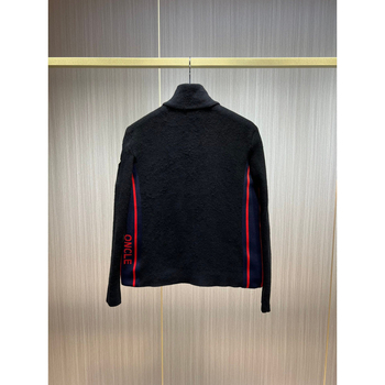 Milan Brand Modern Jacquard cu litere, fermoar, guler înalt, croială slim, palton cu puf pentru bărbați, patchwork tricot
