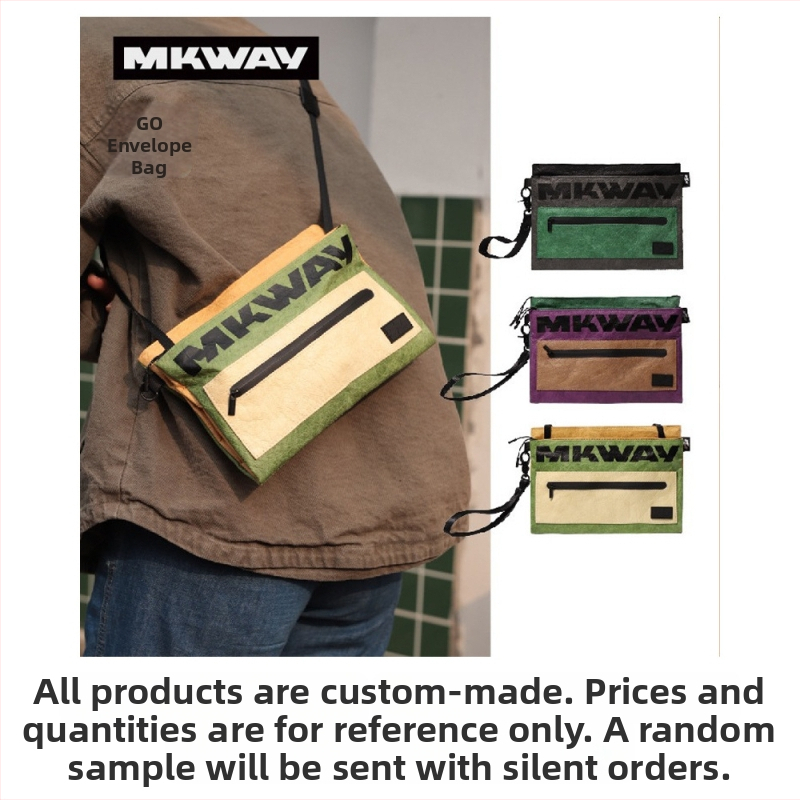 Αδιάβροχο μικρό σακίδιο crossbody για άνδρες και γυναίκες, ελαφρύ, πολυλειτουργικό messenger τσαντάκι για ποδηλασία, Dupont προσαρμογή