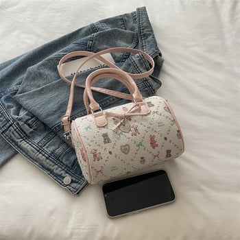 Ženska torbica od baršuna, oblik jastuka, Boston stil, crossbody s jednim remenom, model 2026, slatka za svakodnevnu upotrebu
