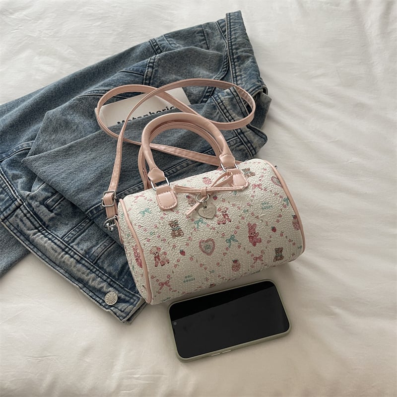 Ženska torbica od baršuna, oblik jastuka, Boston stil, crossbody s jednim remenom, model 2026, slatka za svakodnevnu upotrebu