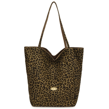 Ženska platnena torba s leopard uzorkom, dvostrana tote, svakodnevna upotreba, velika kapaciteta