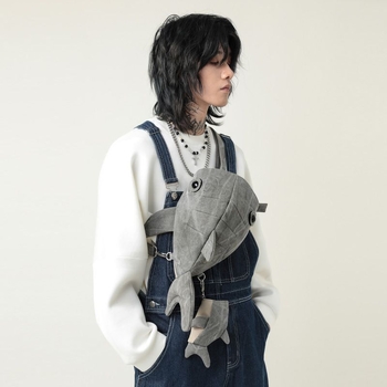 Moderna mala torbica preko ramena s motivom Whale Shark, platnena