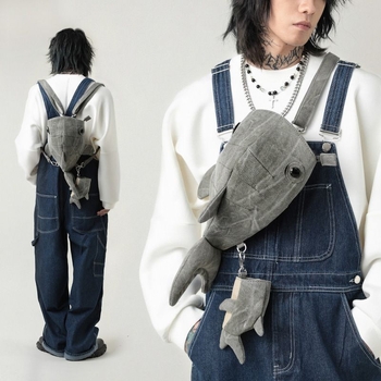 Moderna mala torbica preko ramena s motivom Whale Shark, platnena