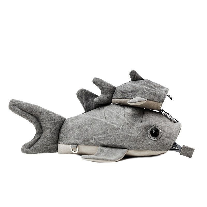 Moderna mala torbica preko ramena s motivom Whale Shark, platnena