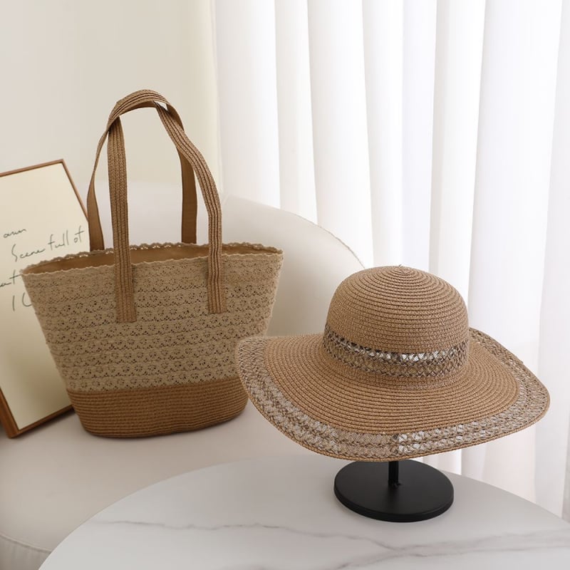 Torba preko ramena od slame u korejskom nišnom stilu, ljetna moda za plažu