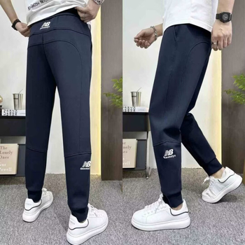 Ανδρικά φθινοπωρινά jogger παντελόνια, σε slim-fit, με patchwork πάνελ, άνετα αθλητικά παντελόνια
