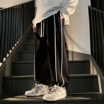 Έφηβοι παντελόνες με ρίγες για αγόρια, casual jogger, καλοκαιρινό στυλ, μέση μεσαία