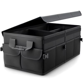 Sklopný organizér do batožinového priestoru auta, Oxford látka, univerzálny úložný box, rozmery 50.8 × 36.8 × 32 cm