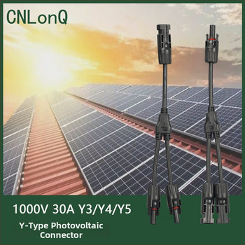 CNLonQcom mc4-Y napelemes modul kültéri IP67 vízálló fotovoltaikus csatlakozó DC1000V 30A
