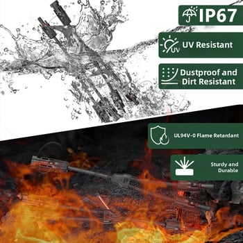 CNLonQcom mc4-Y napelemes modul kültéri IP67 vízálló fotovoltaikus csatlakozó DC1000V 30A