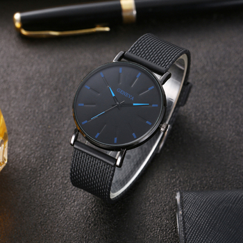 Ρολόι quartz unisex σε στυλ Γενεύης, με πλαστικό λουράκι