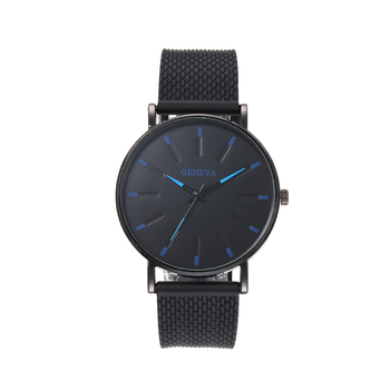 Ρολόι quartz unisex σε στυλ Γενεύης, με πλαστικό λουράκι