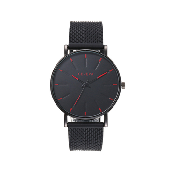 Ρολόι quartz unisex σε στυλ Γενεύης, με πλαστικό λουράκι