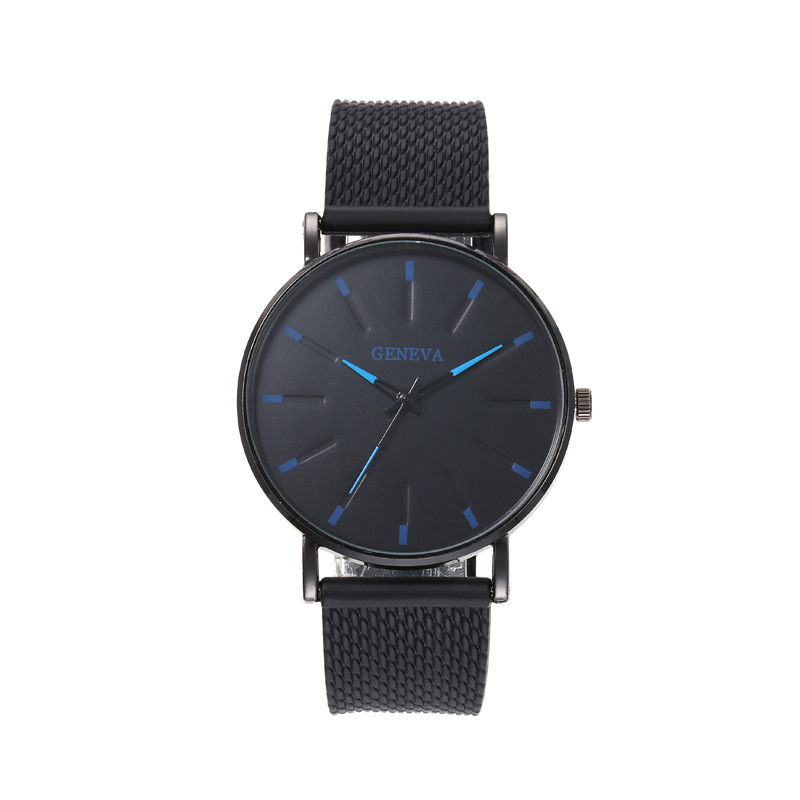 Ρολόι quartz unisex σε στυλ Γενεύης, με πλαστικό λουράκι