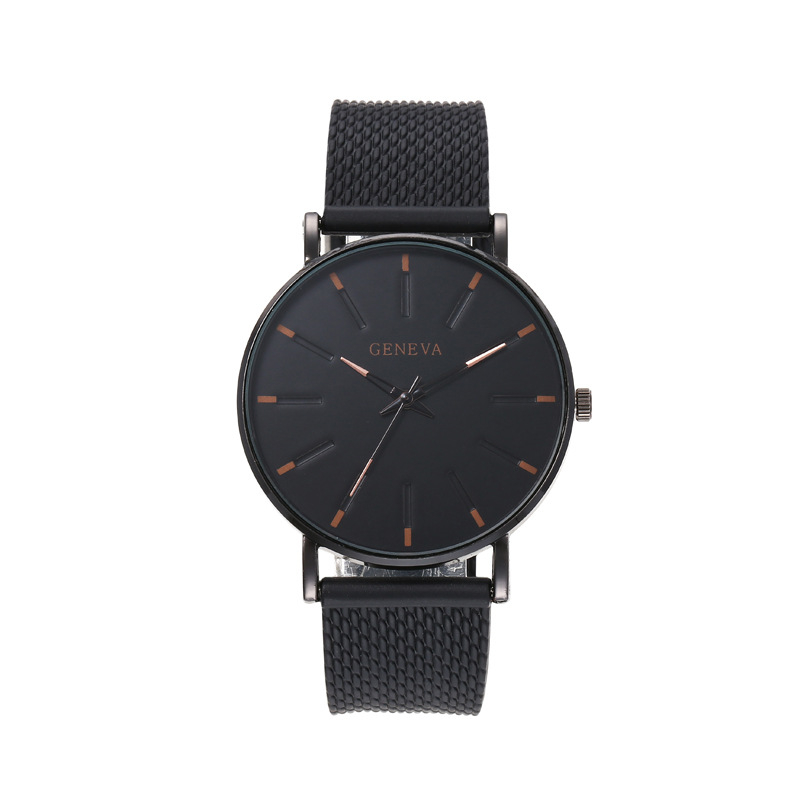 Ρολόι quartz unisex σε στυλ Γενεύης, με πλαστικό λουράκι