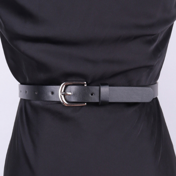 Női vékony öv PU bőrből, csattal, minimalist stílusban, sokoldalú, 103 cm hosszú