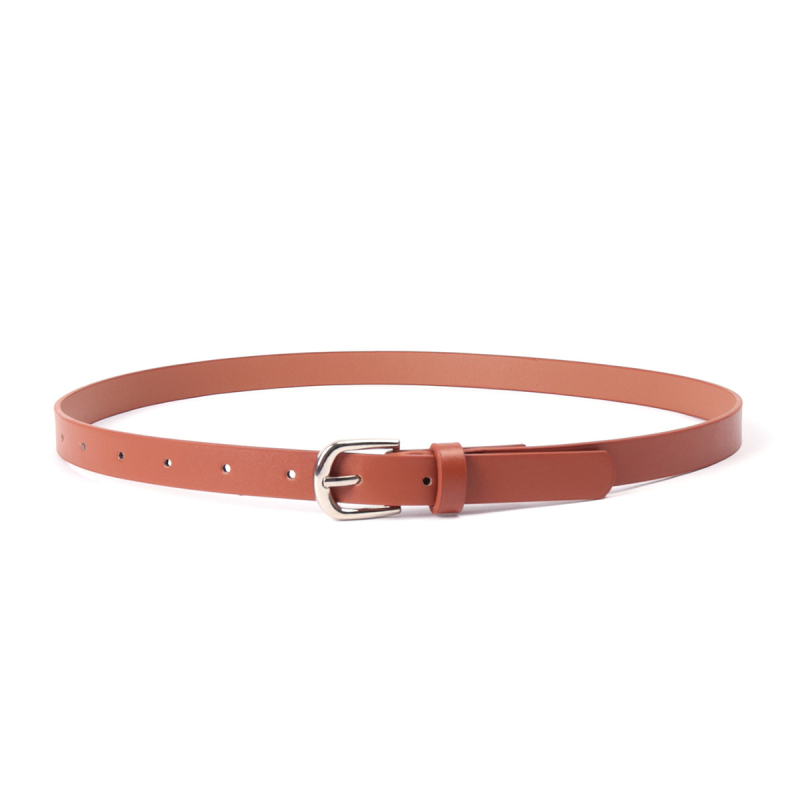 Női vékony öv PU bőrből, csattal, minimalist stílusban, sokoldalú, 103 cm hosszú