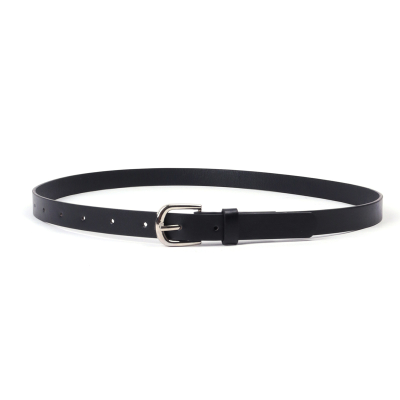 Női vékony öv PU bőrből, csattal, minimalist stílusban, sokoldalú, 103 cm hosszú