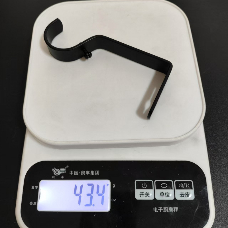 Suport universal din metal pentru bara de perdea, pentru bare în stil roman, cu suport reglabil și accesorii pentru perdele
