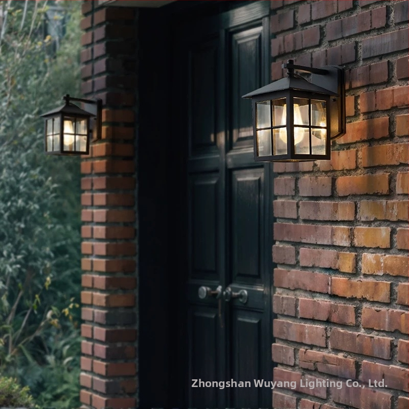 Solárna vonkajšia stenová lampa, minimalistický dizajn, hliníkové telo, pre dvor, záhradu, balkón a chodbu, LED.