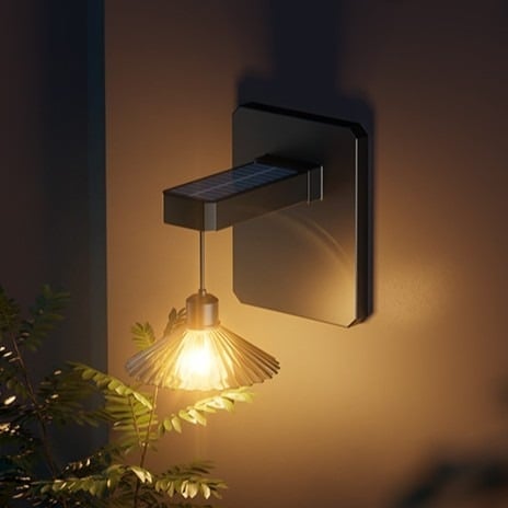 Ηλιακό εξωτερικό φως τοίχου με COB LED, 10W, 2700K ζεστό λευκό, IP65, 182×200 mm, για κήπο, διάδρομο και μπαλκόνι