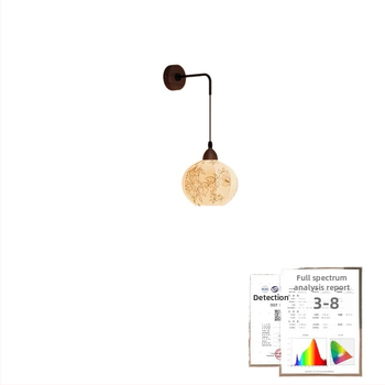 Francúzska štýlová nástenná lampa do spálne na čítanie pri posteli, ochrana očí, retro čínskeho štýlu pre pozadie obývačky a schodisko.