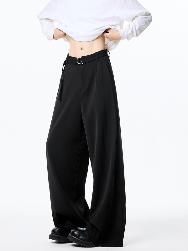 Cleanfit – αμερικανική μάρκα streetwear, ανδρικά παντελόνια με ίσια γραμμή, μονόχρωμα, για άνοιξη–φθινόπωρο, ρετρό χαλαρή γραμμή με πτώση, καθημερινά ρούχα.