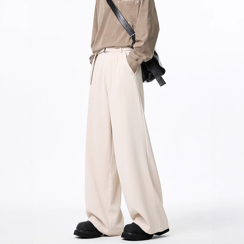 Cleanfit – αμερικανική μάρκα streetwear, ανδρικά παντελόνια με ίσια γραμμή, μονόχρωμα, για άνοιξη–φθινόπωρο, ρετρό χαλαρή γραμμή με πτώση, καθημερινά ρούχα.