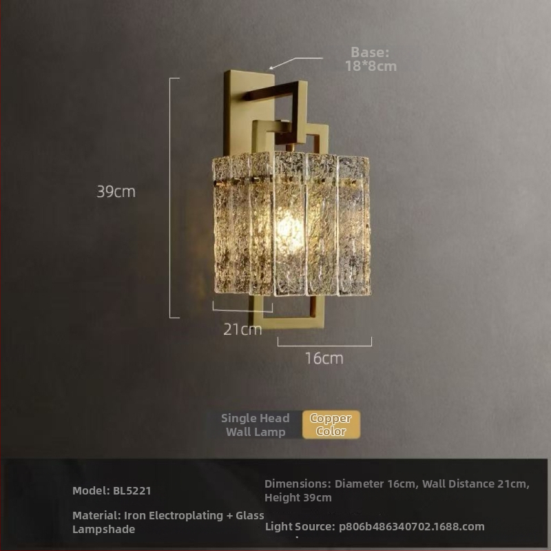 Nástenná lampa s motívom vodných vĺn, postmoderný luxus, do schodiska, chodby, obývačky a spálne
