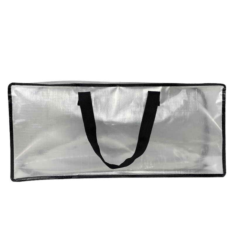 Polyetylénová kubická skladovacia taška, viacúčelový organizér na prikrývky, spálňa, rozmery 74×33×37 cm