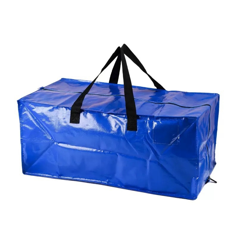 Polyetylénová kubická skladovacia taška, viacúčelový organizér na prikrývky, spálňa, rozmery 74×33×37 cm