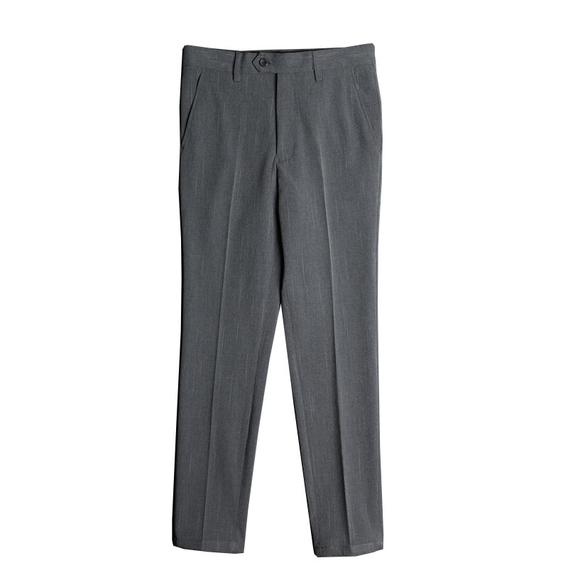 Ανδρικά παντελόνια slim-fit για business casual, αντιρυτιδικά με απαλό drape, ελαφρύ επιχειρηματικό στυλ (Άνοιξη–Φθινόπωρο 2025)