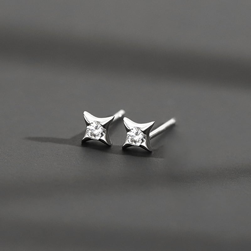 Cercei stud din argint 925 pentru bărbați, design minimalist cu stea mică, mini cercei pentru ureche, vânduți ca un cercel unic