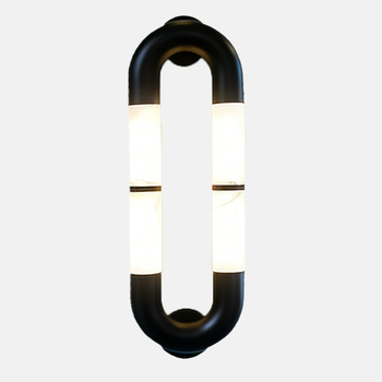 Λάμπα τοίχου από μάρμαρο με LED, σε γαλλικό στυλ, για διαδρόμους ξενοδοχείων, φουαγιέ και τοίχους σαλονιών