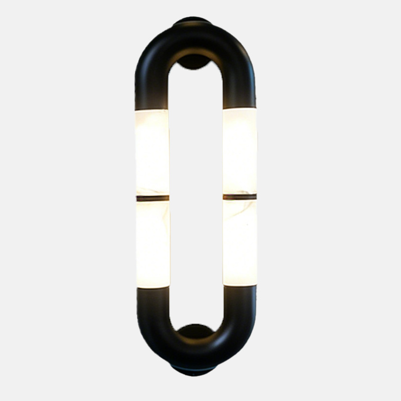 Λάμπα τοίχου από μάρμαρο με LED, σε γαλλικό στυλ, για διαδρόμους ξενοδοχείων, φουαγιέ και τοίχους σαλονιών