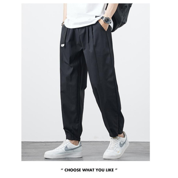 Ανδρικές παντελόνες Ice Silk casual, καλοκαιρινές, ελαφριές, γρήγορο στέγνωμα, plus size, loose-fit