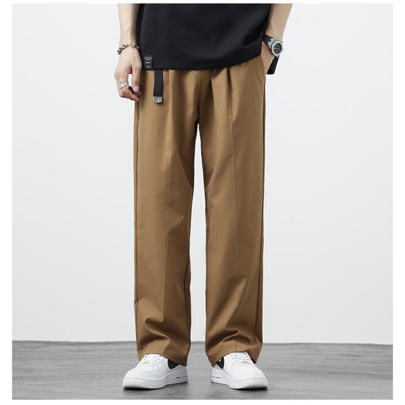 Ανδρικές παντελόνες Ice Silk casual, καλοκαιρινές, ελαφριές, γρήγορο στέγνωμα, plus size, loose-fit