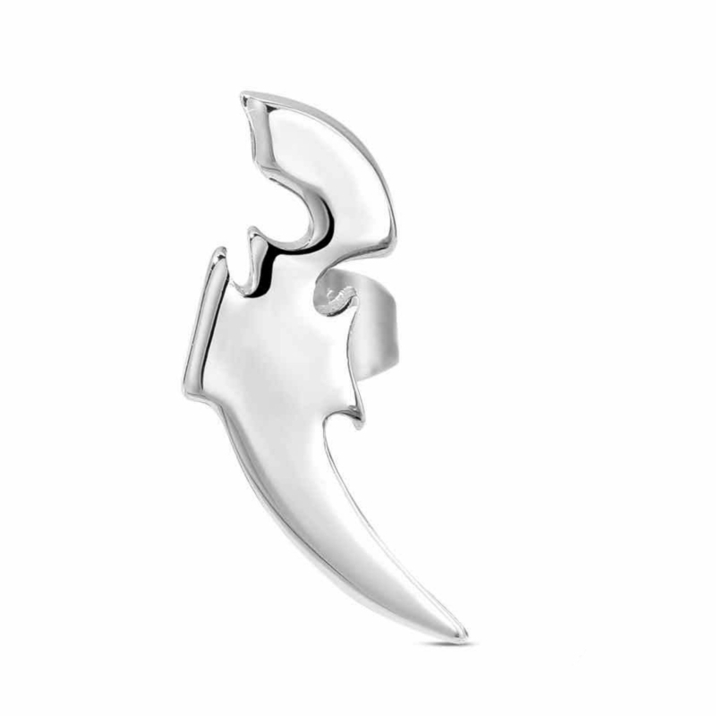 Cercei unisex din argint 925 cu ac, design Dragon Bone, coroană hip-hop, stil geometric