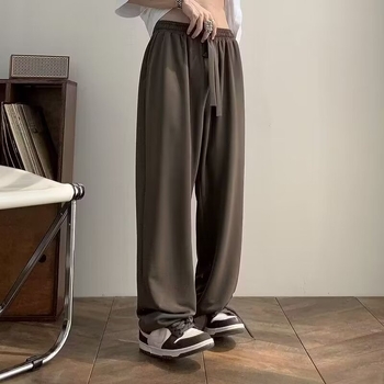 Ανδρικά ελαφριά καλοκαιρινά παντελόνια casual — άνετη ίσια γραμμή, φαρδιά πόδια, ρέον ύφος, στυλ smart casual