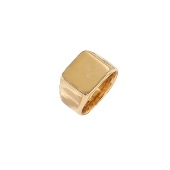 Prsteň z titánovej ocele, uzavretý, pre mužov, geometrický štýl, zlaté povrchové úpravy
