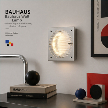 LED nástenné svietidlo v štýle Bauhaus pre spálňu, ambientné osvetlenie pri posteli, dekoratív svetlo vstupu a chodby, moderný minimalistický dizajn