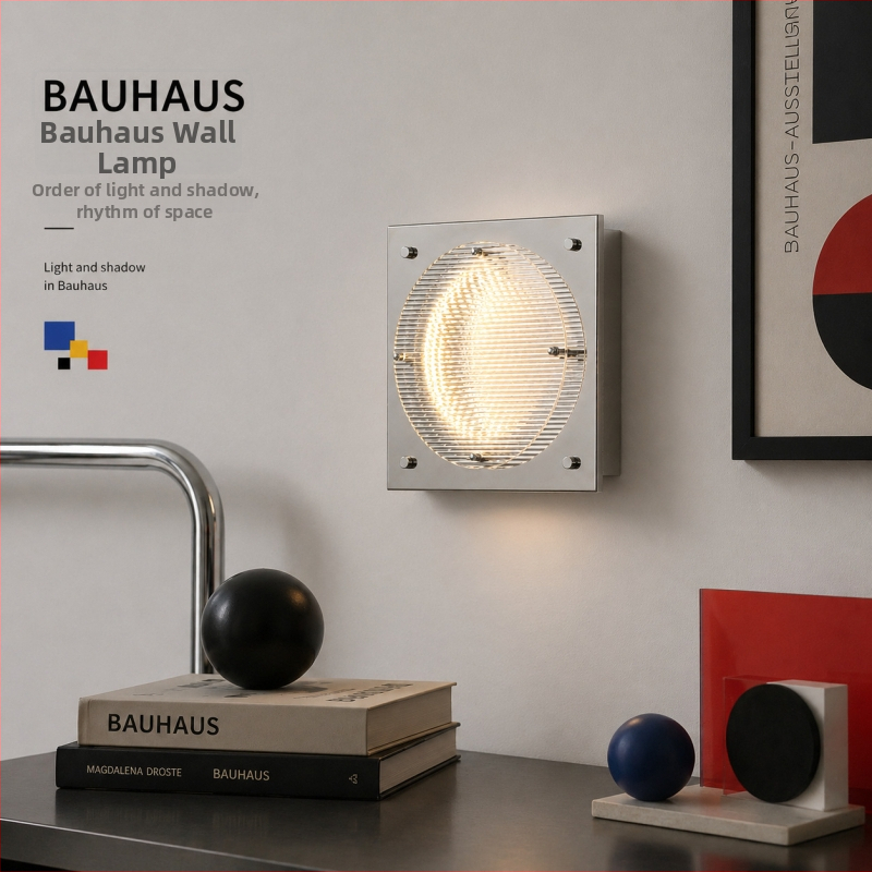LED nástenné svietidlo v štýle Bauhaus pre spálňu, ambientné osvetlenie pri posteli, dekoratív svetlo vstupu a chodby, moderný minimalistický dizajn
