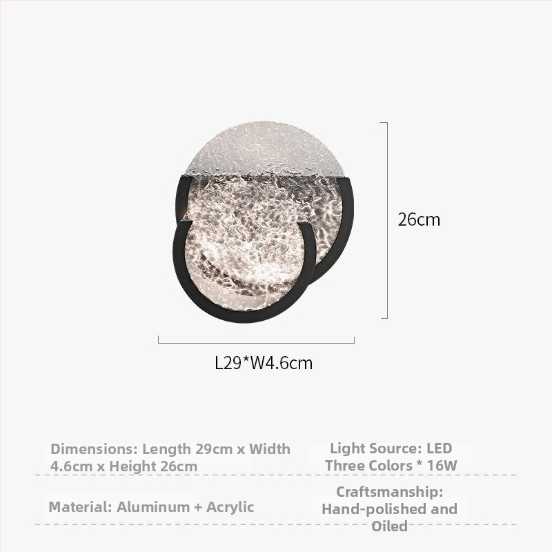 LED stenové svietidlo s moderným minimalistickým talianskym dizajnom pre spálňu, obývačku, predsieň a balkón