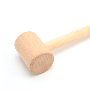 Kladivo z bukového dreva na gravírovanie kože, nástroj DIY pre kožené spracovanie
